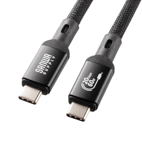 サンワサプライ　Type-Cケーブル　PD60W 3m ２本セットになります。 Amazon.co.jp: サンワサプライ USB20Gbps Type-Cケーブル（PD60W・3m